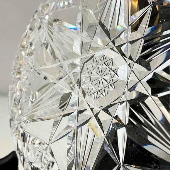 Brilliant Period Cut Glass | 7” Nappy Bowl | Vintage Cut Glass - Picture 6 of 10